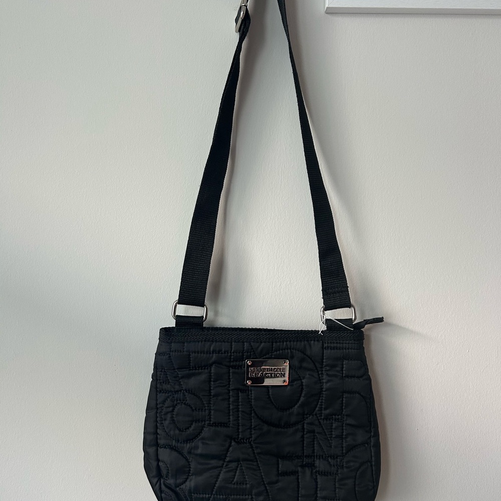 Kenneth Cole Reaction Black Quilted Crossbody Bag